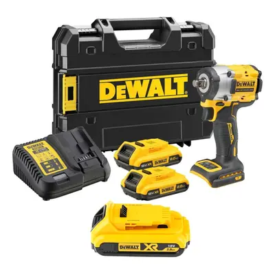 Dewalt 18v XR DCF921D2T Brushless 1/2" Impact Wrench Hog Ring + 3rd 2ah Battery