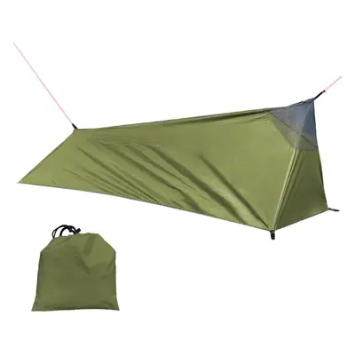 (army green) Backpacking Tent Outdoor Camping Sleeping Bag Tent Lightweight Single Person Tent W