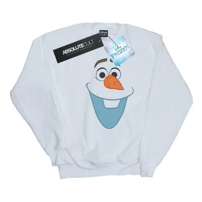 (4XL, White) Disney Mens Frozen Olaf Face Sweatshirt