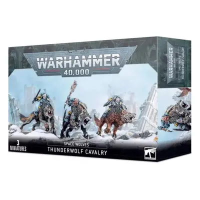 Games Workshop Space Wolves Thunder Wolf Cavalry Action Figure Black