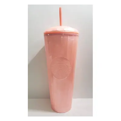 Starbucks Summer Blush Pink Kaleidoscope Venti Tumbler with Dome Lid and Straw fluid ounces