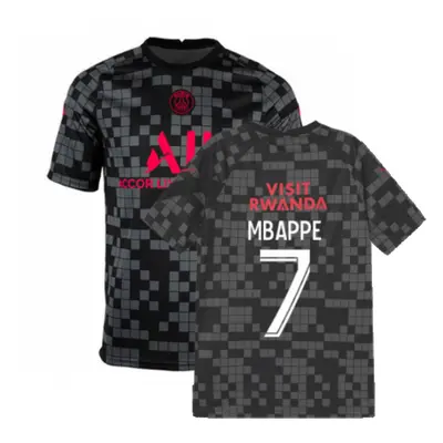 (XL) PSG Pre-Match Training Shirt (Black) (MBAPPE 7)