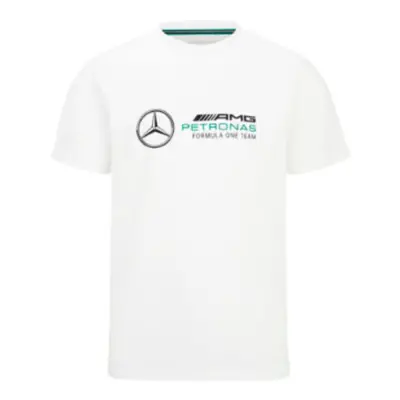 (XL) Mercedes AMG Petronas Large Logo Tee (White)