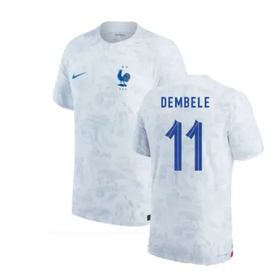 (XXL) France Match ADV Dri-Fit Away Shirt (Dembele 11)