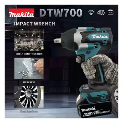 Makita Cordless Impact Wrench Brushless Electric Wrench+ Free Gift