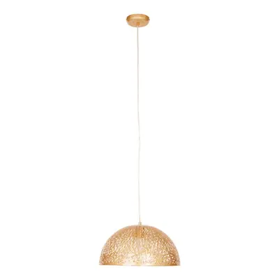 Premier Housewares Lenno Large Gold Pendant Light