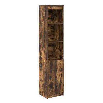 (smoked oak, 37.5 cm) vidaXL Highboard Black Oak 37.5x35x180 cm Engineered Wood cabinet side cab