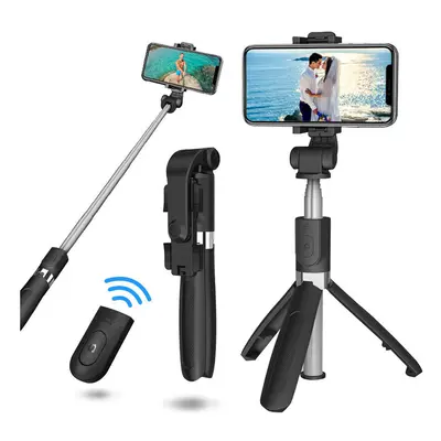 L01S Selfie Stick Wireless bluetooth Extendable Handheld Monopod Foldable Mini Tripod With Shutt