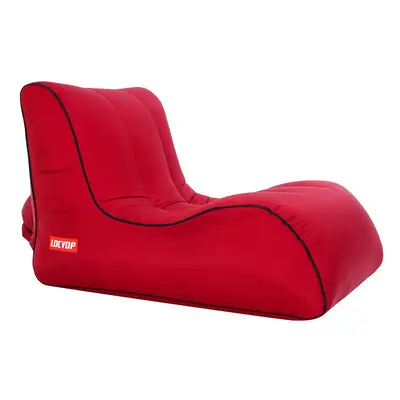 (Red, 100x80x70cm) Camping Inflatable Armchair Air Sofa Chair Beach Inflatable Couch Beach Infla