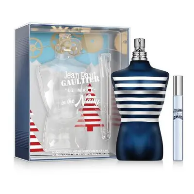 Jean Paul Gaultier Le Male In The Navy Pcs Set: 6.8 Eau De Toilette Spray + 0.34 Oz Eau De Toile