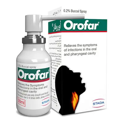 Orofar Buccal Spray 30ml Effective Relief for Mouth and Throat Infections