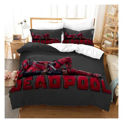 (Style 08, Single(135X200CM/2PCS)) Deadpool Bedding Single Double Duvet Cover UK