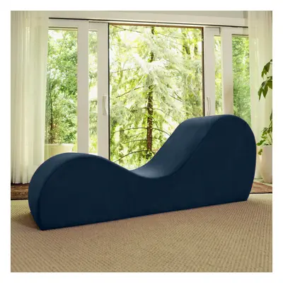 Avana Sleek Chaise Lounge for Yoga Stretching RelaxationMade in The USA 60D x 18W x 26H Inch Ink