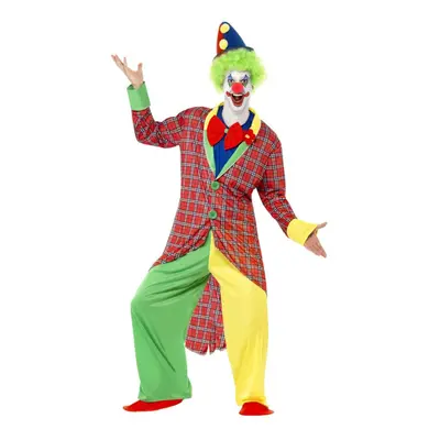 (M, Multicoloured) Smiffys Mens Deluxe La Clown Costume Set