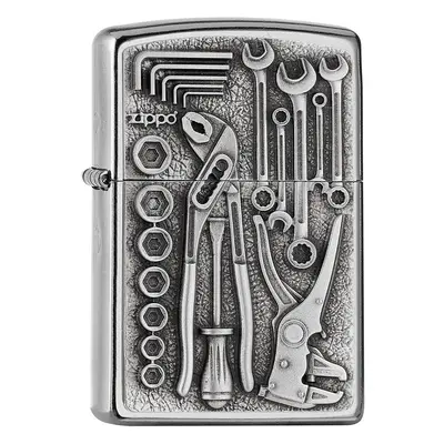 Zippo Lighter, Metal, Silver, Normal