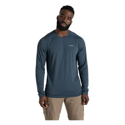 (L, Blue Stone) Craghoppers Mens Abel Nosilife Long-Sleeved T-Shirt