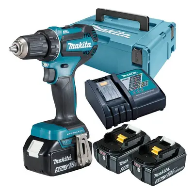 Makita DDF485RTJ3 18V LXT Lithium Ion Brushless Drill Driver Speed Bare 3x5ah