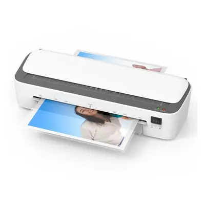 (white, EU Plug) Bisofice A4 Laminating Machine Inches Thermal Laminator Machine Desktop 6in1 Mu