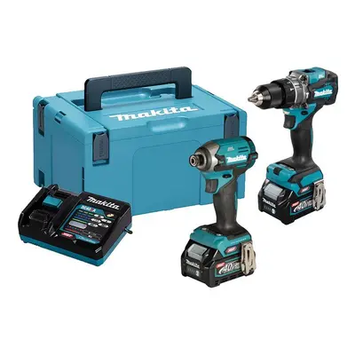 Makita DK0176G205 40V Max Impact Driver & Combi Drill Set 40V x 2.5Ah Li-ion