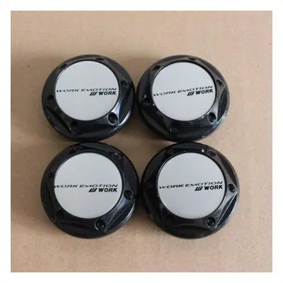 (black, 68MM) 4pcs/lot Work Racing Emblem 64mm 68mm Car Wheel Center Hub Caps Badge Accessories 