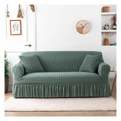 (green, Seaters/190*230cm) Monochrome Modern High Quality Euro Jacquard Stretchable Elastic Sofa