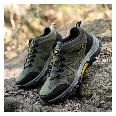 (army green, 45) Men&apos;s Low Top Hiking Shoes Large Outdoor Shoes