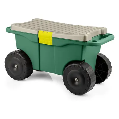 (Storage Cart) Rolling Garden Cart with Seat