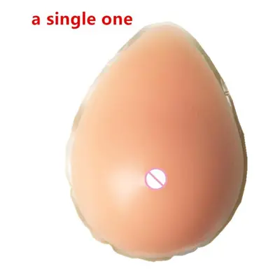 (nude, a single 600g) Drop Shape Cheapest Chest Enlarge Fake Silicone Breast Forms Bra Inserts L