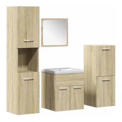 (41 x 38.5 x cm) vidaXL Bathroom Furniture Set Sink Cabinet Engineered Wood