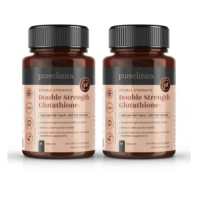 Double Strength Glutathione 1000mg x Tablets (60 tablets per bottle, bottles). With 500mg Glutat