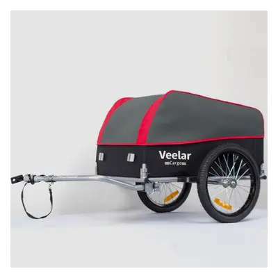 (Red/Black) Bike Cargo Trailer Storage Cart Carrier 130L