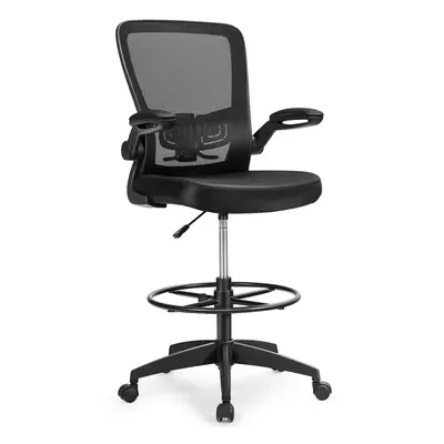 High Back Mesh Drafting Chair Office Chair Rolling Ergonomic Chair