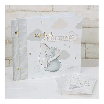 Disney Baby Dumbo Elephant Photo Album & Milestone Card Boxed Set