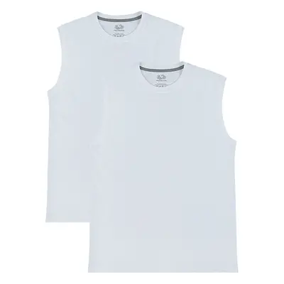 Fruit of the Loom Men's Eversoft Cotton Sleeveless T Shirts Breathable & Moisture Wicking with O