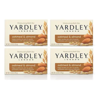 Yardley Oatmeal and Almond Bar Soap Oatmeal & Almond Ounce Pack of