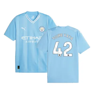 (XL) Man City Home Shirt (TOURE YAYA 42)