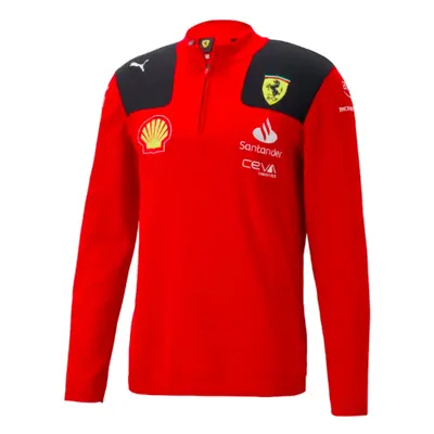 (XXL) Ferrari Team Half Zip Sweat (Red)