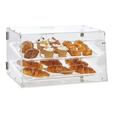 Vevor YKLMBZSJYKL2YEFSCV0 20.7 x 13.2 x 11.9 in. 2-Tier Commercial Countertop Bakery Display Cas