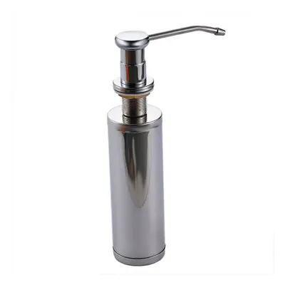 Silver Stainless Steel Liquid Soap Dispenser Sink Soap Box Bottle for Kitchen or Bathroom