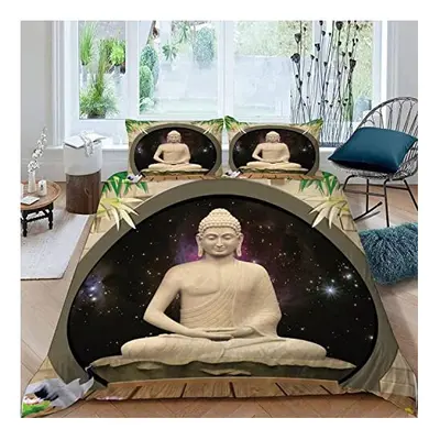 Bamboo Buddha Statue Bedding set pieces Duvet Cover King Size for Kids Children Teens Adults 3D 