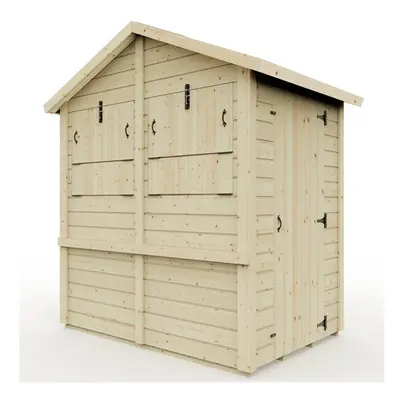 (6ft x 4ft) Everest Party Shed with Apex Roof, Door and Hatches