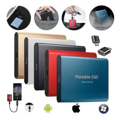 (Black, 32TB) Portable Tb External Hard Drive Hdd For Pc Laptop And Mac 40% Off High Quality