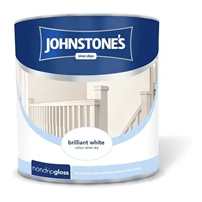 (2.5l) Johnstones Non Drop Gloss Paint - White