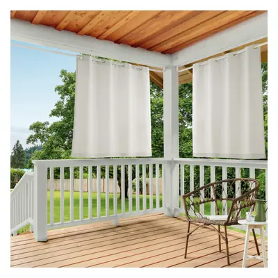 TOWN & COUNTRY BASICS Cabana Solid Heavyweight Indoor Outdoor Curtains Light Filtering Opacity w