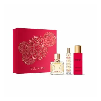 Valentino Voce Viva Pcs Set For Women: 1.7 Eau De Parfum + 0.5 Eau De Parfum + 3.4 Body Lotion