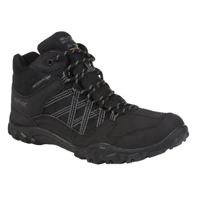 (9.5 UK, Black) Regatta Mens Edgepoint Waterproof Outdoor Walking Boots