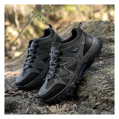 (gray, 41) Men&apos;s Low Top Hiking Shoes Large Outdoor Shoes