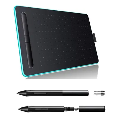 (blue) Wp9620n Graphics Tablet Drawing Tablet With Levels Pressure Sensitivity 5080lpi