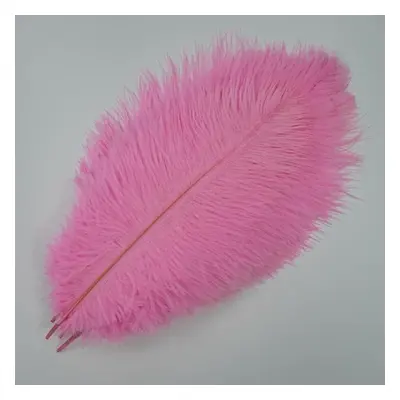 (pink, 45-50cm 18-20inch) 10pcs /lot New Colored Ostrich Feathers For Crafts White Black Feather