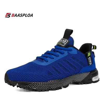 (blue, 49) Baasploa Professional Running Shoes For Men Lightweight Men&apos;s Designer Mesh Snea